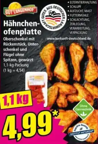 Norma GUT LANGENHOF Hähnchenofenplatte Angebot