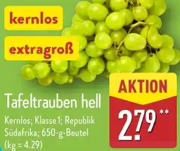 Aldi Nord Tafeltrauben hell Angebot