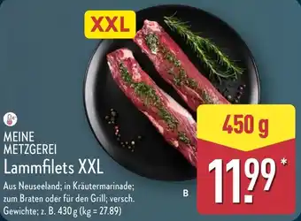 Aldi Nord MEINE METZGEREI Lammfilets XXL Angebot