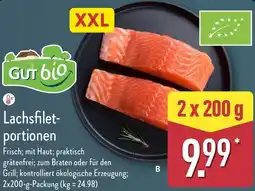 Aldi Nord GUT bio Lachsfiletportionen Angebot