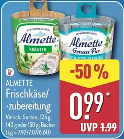 Aldi Nord ALMETTE Frischkäse/ -zubereitung Angebot