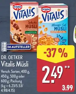 Aldi Nord DR. OETKER Vitalis Müsli Angebot