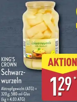 Aldi Nord KING'S CROWN Schwarzwurzeln Angebot