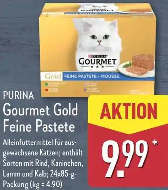 Aldi Nord PURINA Gourmet Gold Feine Pastete Angebot