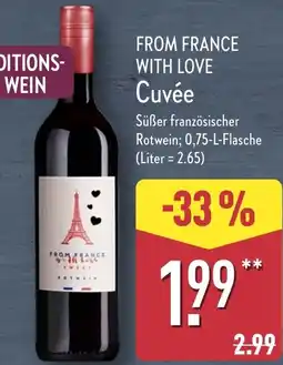 Aldi Nord FROM FRANCE WITH LOVE Cuvée Angebot