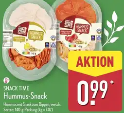 Aldi Nord SNACK TIME Hummus-Snack Angebot