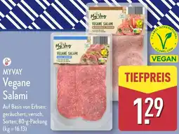 Aldi Nord MYVAY Vegane Salami Angebot