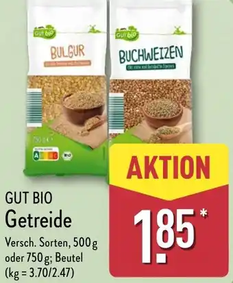 Aldi Nord GUT BIO Getreide Angebot