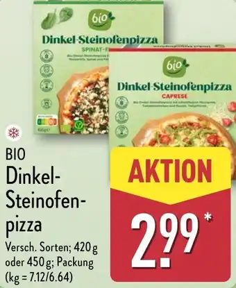 Aldi Nord BIO Dinkel Steinofenpizza Angebot