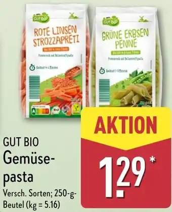 Aldi Nord GUT BIO Gemüsepasta Angebot