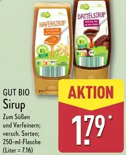 Aldi Nord GUT BIO Sirup Angebot