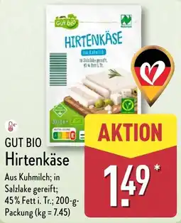 Aldi Nord GUT BIO Hirtenkäse Angebot