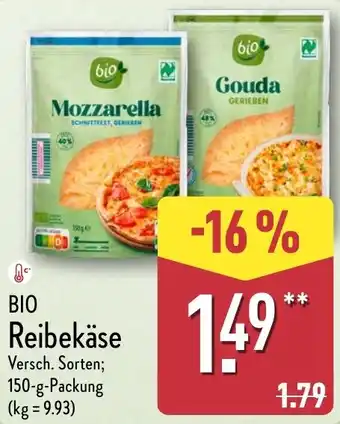 Aldi Nord BIO Reibekäse Angebot