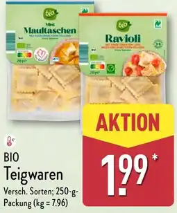 Aldi Nord BIO Teigwaren Angebot