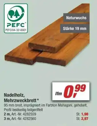 toom Baumarkt Nadelholz, Mehrzweckbrett Angebot