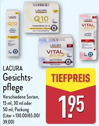 Aldi Nord LACURA Gesichtspflege Angebot