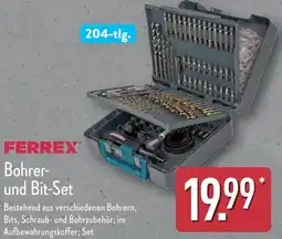 Aldi Nord FERREX Bohrer und Bit-Set Angebot