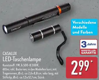 Aldi Nord CASALUX LED-Taschenlampe Angebot