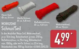 Aldi Nord WORKZONE Schnur/Seil Angebot