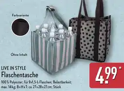 Aldi Nord LIVE IN STYLE Flaschentasche Angebot