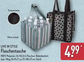 Aldi Nord LIVE IN STYLE Flaschentasche Angebot