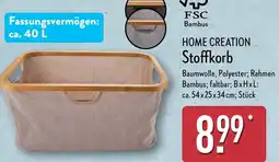 Aldi Nord HOME CREATION Stoffkorb Angebot