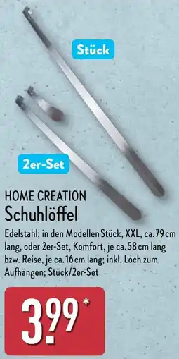 Aldi Nord HOME CREATION Schuhlöffel Angebot