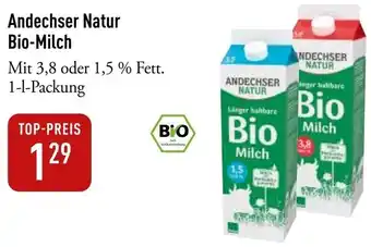 Galeria Markthalle Andechser Natur Bio-Milch Angebot