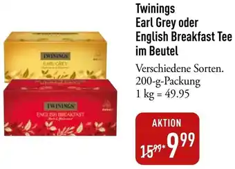 Galeria Markthalle Twinings Earl Grey oder English Breakfast Tee im Beutel Angebot