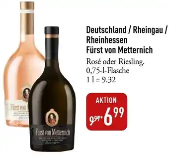 Galeria Markthalle Deutschland / Rheingau / Rheinhessen Fürst von Metternich Angebot