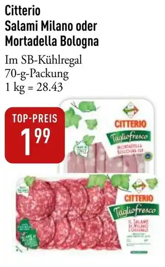 Galeria Markthalle Citterio Salami Milano oder Mortadella Bologna Angebot