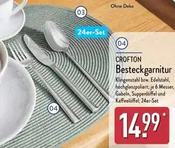 Aldi Nord CROFTON Besteckgarnitur Angebot