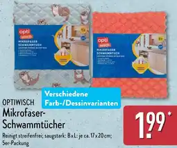 Aldi Nord OPTIWISCH Mikrofaser Schwammtücher Angebot