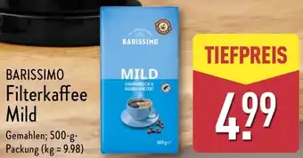 Aldi Nord BARISSIMO Filterkaffee Mild Angebot