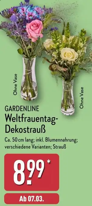 Aldi Nord GARDENLINE Weltfrauentag Dekostrauẞ Angebot