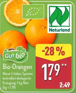 Aldi Nord Bio-Orangen Angebot