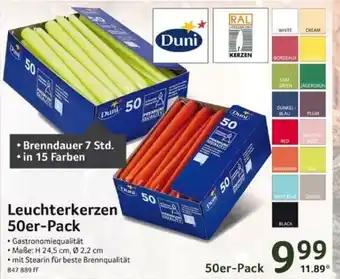 Selgros Leuchterkezen 50er Pack Angebot