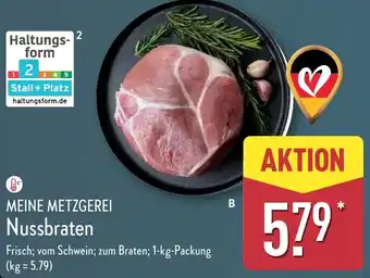 Aldi Nord MEINE METZGEREI Nussbraten Angebot