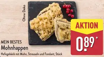 Aldi Nord MEIN BESTES Mohnhappen Angebot