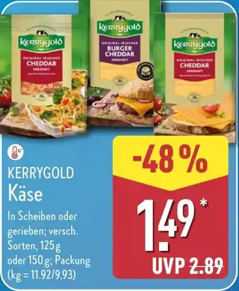 Aldi Nord KERRYGOLD Käse Angebot