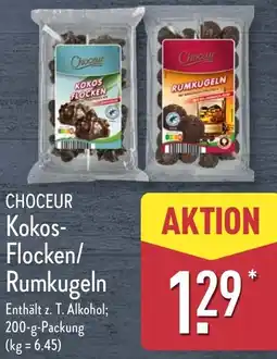 Aldi Nord CHOCEUR Kokos Flocken/ Rumkugeln Angebot