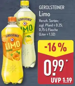 Aldi Nord GEROLSTEINER Limo Angebot