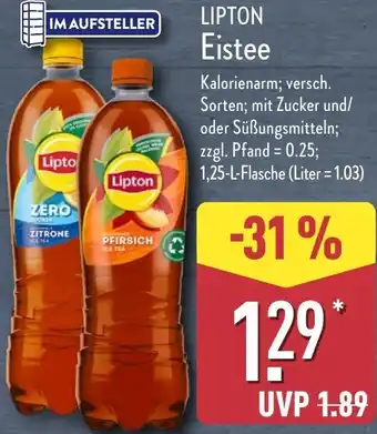 Aldi Nord LIPTON Eistee Angebot