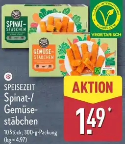 Aldi Nord SPEISEZEIT Spinat-/ Gemüsestäbchen Angebot