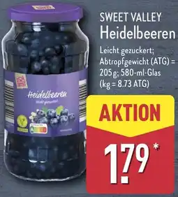 Aldi Nord SWEET VALLEY Heidelbeeren Angebot