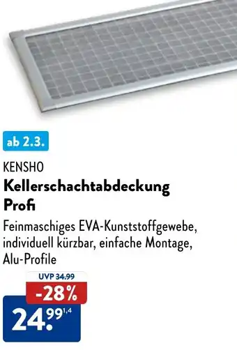 Aldi Nord KENSHO Kellerschachtabdeckung Profi Angebot