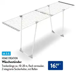 Aldi Nord HOME CREATION Wäscheständer Angebot