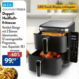 Aldi Nord GOURMETmaxx Doppel Heißluftfritteuse Angebot