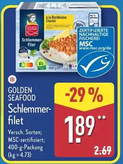 Aldi Nord GOLDEN SEAFOOD Schlemmerfilet Angebot