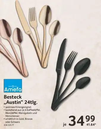 Selgros Amefa Besteck Austin 24tlg. Angebot